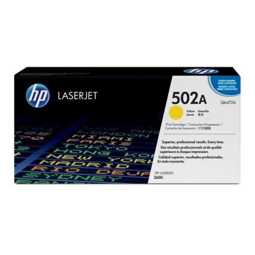 HP tooneri kassett kollane (Q6472A / 502A)