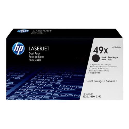 HP tooneri kassett must (Q5949XD / 49XD) (Kaksikpakend, high capacity)