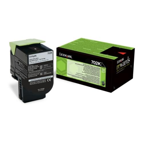 Lexmark tooneri kassett must (70C20K0 / 702K) (Tagasi)