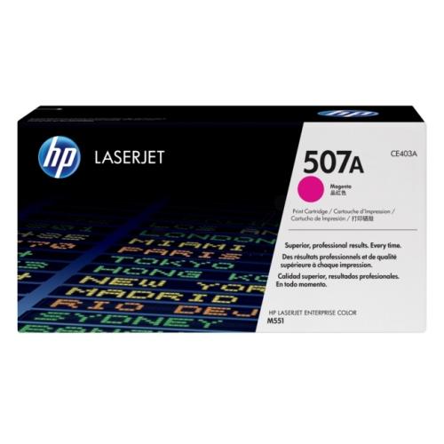 HP tooneri kassett magenta (CE403A / 507A)