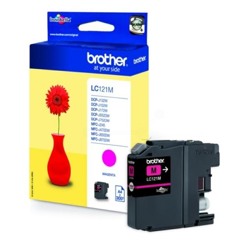 Brother prindikassett magenta (LC121M)