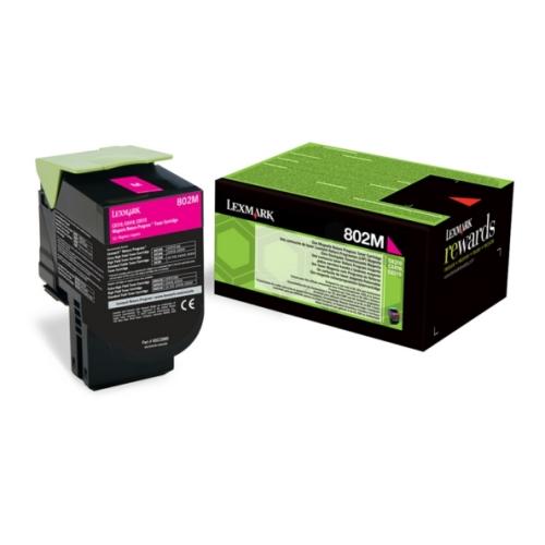 Lexmark tooneri kassett magenta (80C20M0 / 802M) (Tagasi)