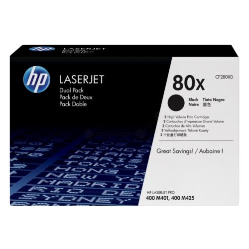 HP tooneri kassett must (CF280XD / 80X) (Kaksikpakend, high capacity)