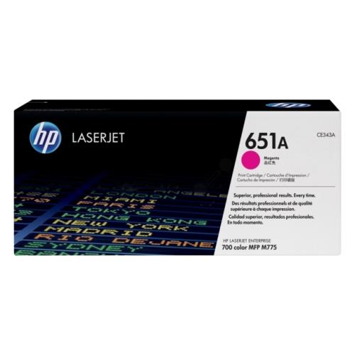 HP tooneri kassett magenta (CE343A / 651A)