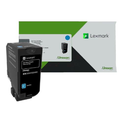 Lexmark tooneri kassett tsüaan (74C2SC0 / 0074C2SC0) (Tagasi)