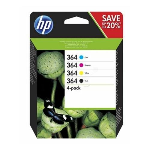 HP prindikassett must / tsüaan / magenta / kollane (N9J73AE / 364) (multipack)