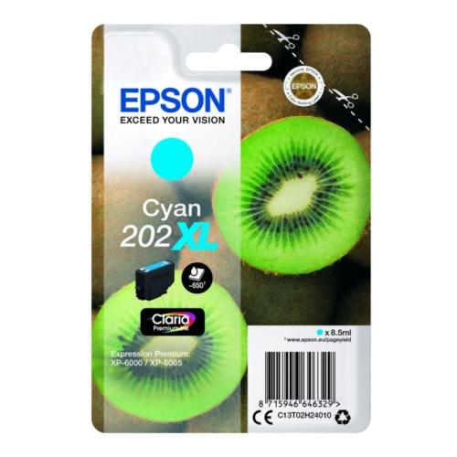 Epson prindikassett tsüaan (C13T02H24010 / 202XL) (high capacity)