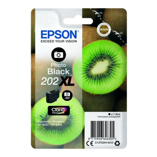 Epson prindikassett must foto (C13T02H14010 / 202XL) (high capacity)