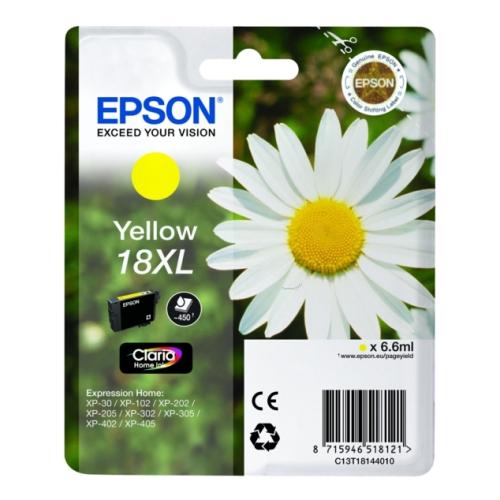 Epson prindikassett kollane (C13T18144012 / 18XL) (high capacity)