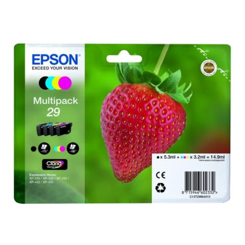 Epson prindikassett must / tsüaan / magenta / kollane (C13T29864012 / 29) (multipack)