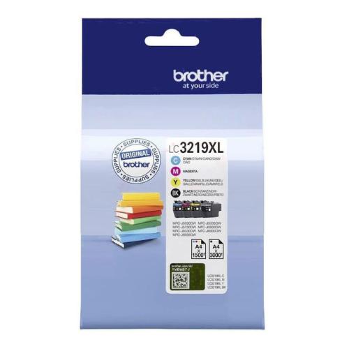 Brother prindikassett must / tsüaan / magenta / kollane (LC3219XLVALDR) (multipack)