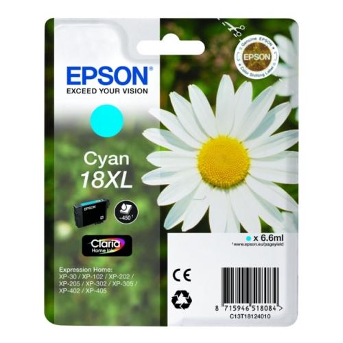 Epson prindikassett tsüaan (C13T18124012 / 18XL) (high capacity)