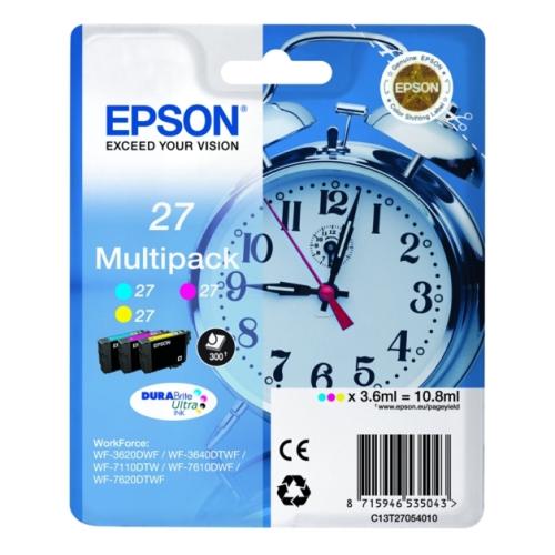 Epson prindikassett tsüaan / magenta / kollane (C13T27054012 / 27) (multipack)