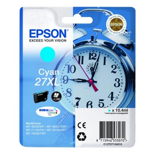 Epson prindikassett tsüaan (C13T27124012 / 27XL) (high capacity)