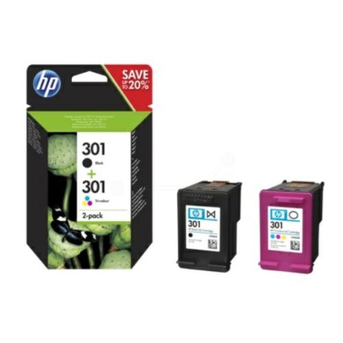 HP prindikassett must / värv (N9J72AE / 301) (Kaksikpakend, multipack)