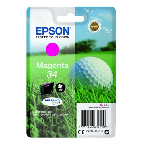 Epson prindikassett magenta (C13T34634010 / 34)