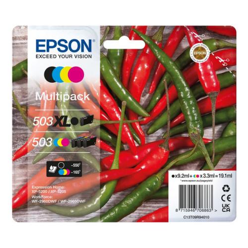 Epson prindikassett must / tsüaan / magenta / kollane (C13T09R94010 / 503XL503) (multipack)