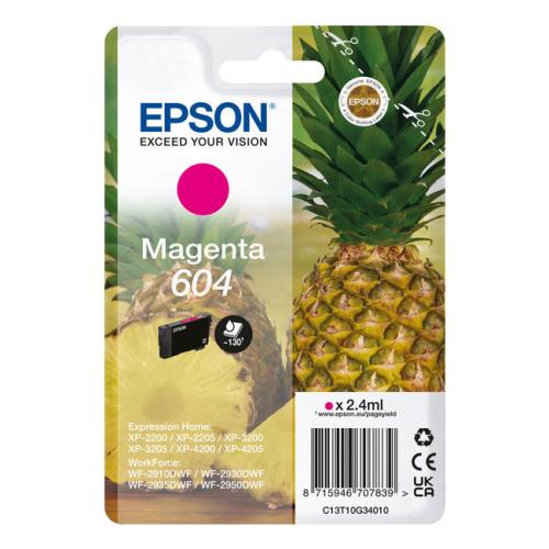 Epson prindikassett magenta (C13T10G34010 / 604)