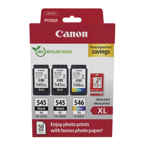 Canon prindikassett must / värv (8286B015 / PG545XL+CL546XL) (Kaksikpakend, multipack, high capacity)