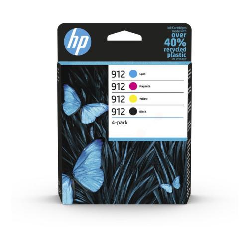 HP prindikassett must / tsüaan / magenta / kollane (6ZC74AE / 912) (multipack)