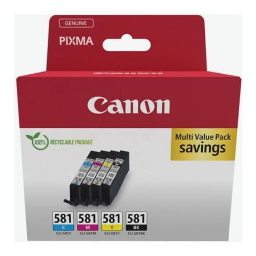 Canon prindikassett must / tsüaan / magenta / kollane (2103C007 / CLI581) (multipack)