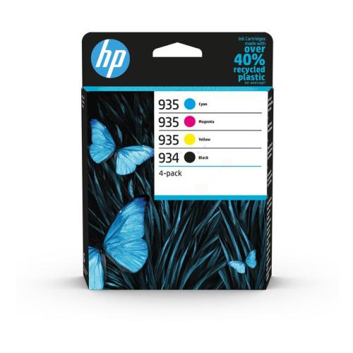 HP prindikassett must / tsüaan / magenta / kollane (6ZC72AE / 934935) (multipack)