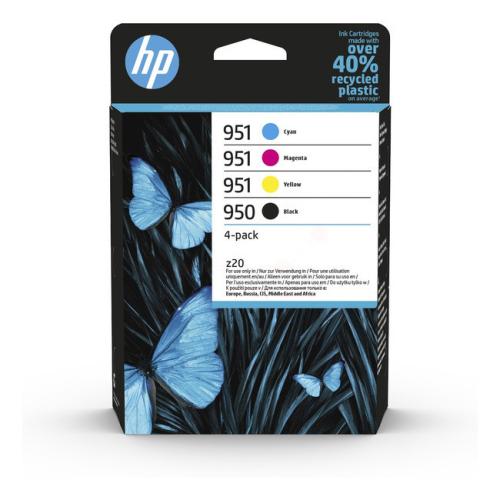 HP prindikassett must / tsüaan / magenta / kollane (6ZC65AE / 950951) (multipack)