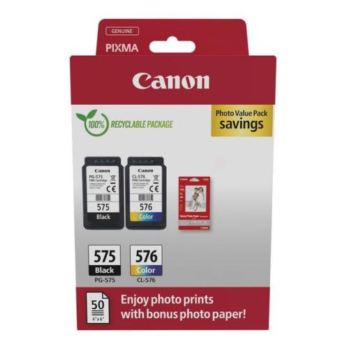 Canon prindikassett must / värv (5438C004 / PG575CL576) (Kaksikpakend, multipack)