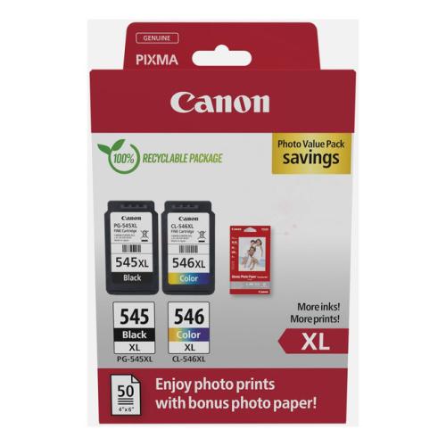 Canon prindikassett must / värv (8286B012 / PG545+CL546XL) (Kaksikpakend, multipack, high capacity)