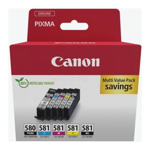 Canon prindikassett must / tsüaan / magenta / kollane (2078C007 / PGI580CLI581) (multipack)