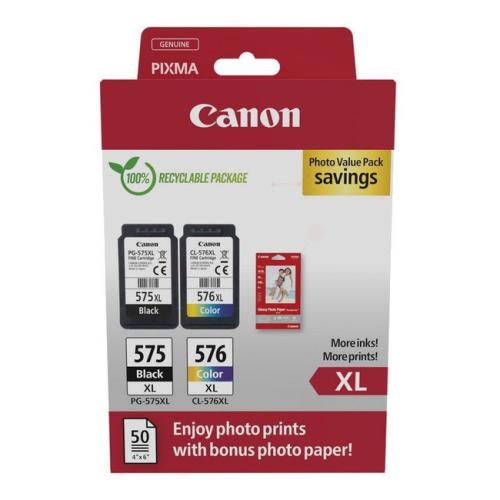 Canon prindikassett must / värv (5437C006 / PG575XL+CL576XL) (Kaksikpakend, multipack, high capacity)