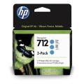 HP prindikassett tsüaan (3ED77A / 712) (multipack)