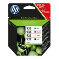 HP prindikassett must / tsüaan / magenta / kollane (6ZC71AE / 932933) (multipack)